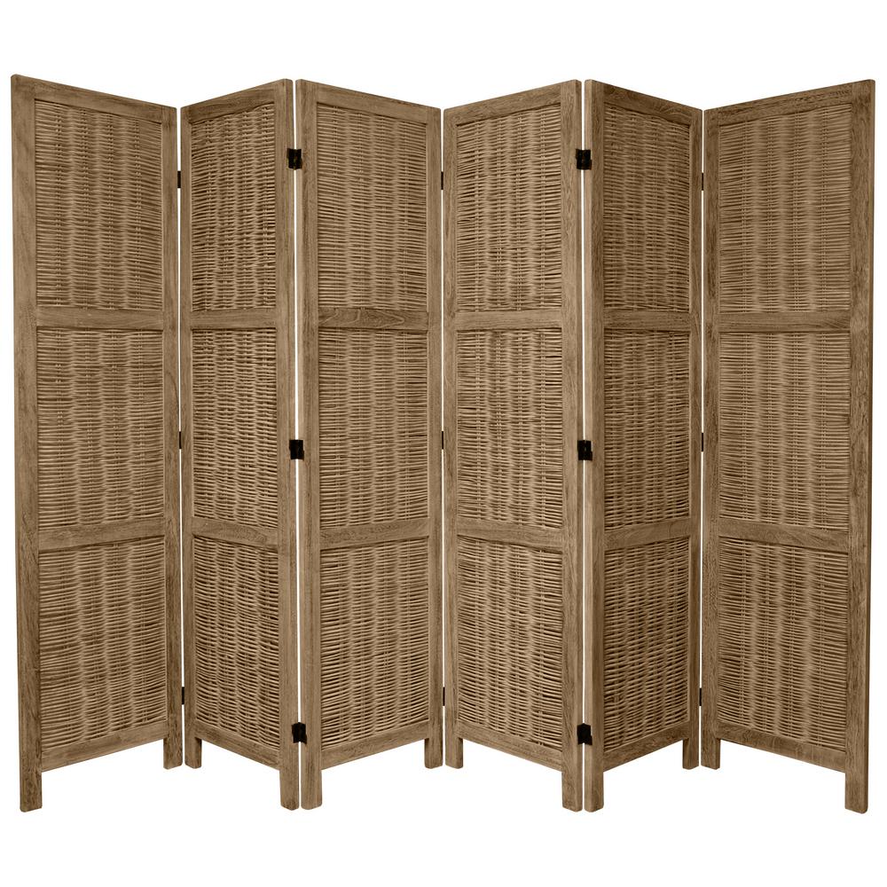 Oriental Furniture 6 Ft Burnt Grey Matchstick Panel Room Divider Oriental Furniture 6 Ft Burnt Grey Matchstick Panel Room Divider