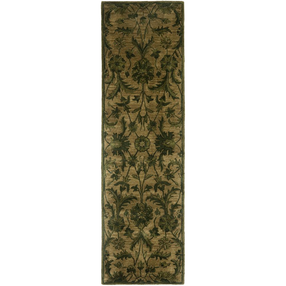 Safavieh Antiquity Olive Green 2 Ft X 6 Runner Rug