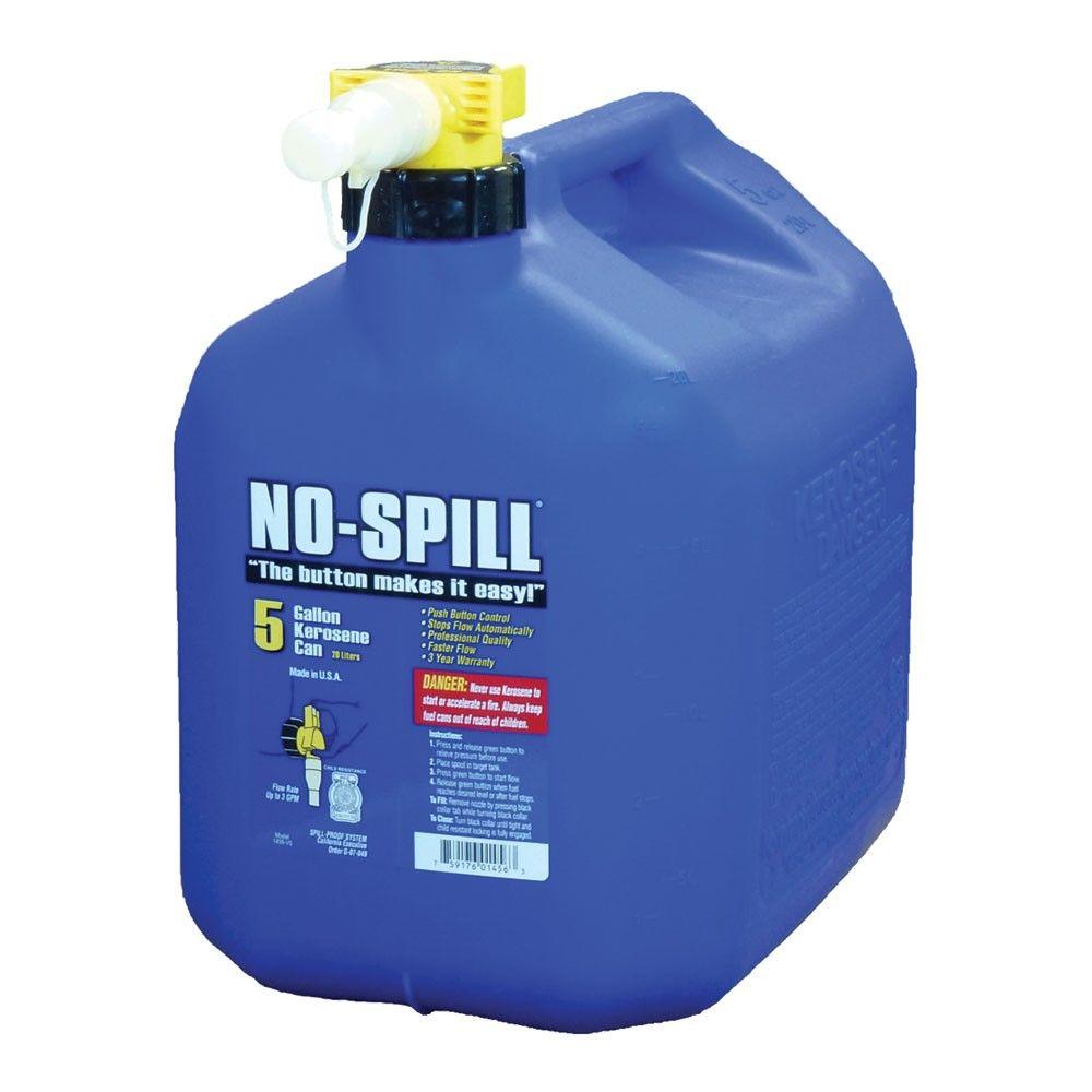 NoSpill 5 Gal. Poly Kerosene Can1456V6 The Home Depot