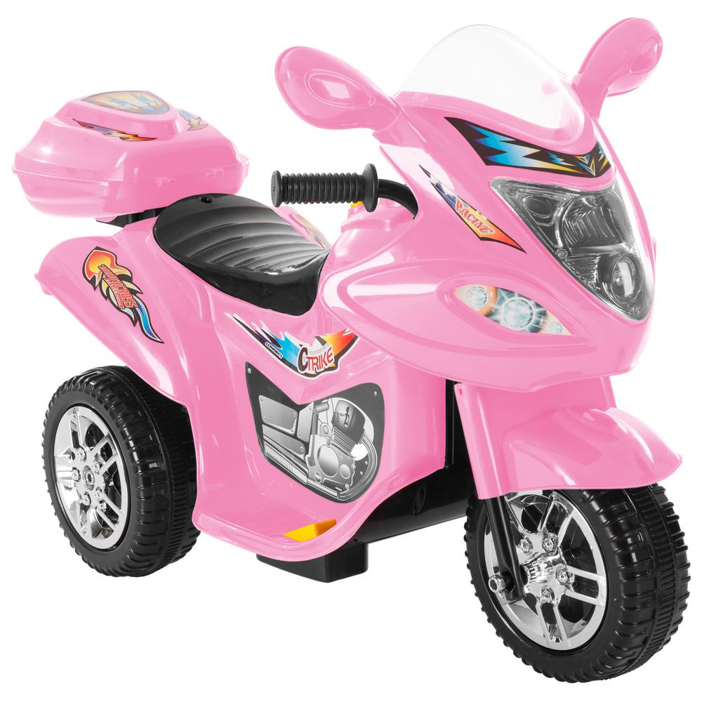 pink ride on motorbike