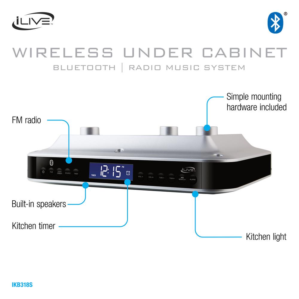 ilive under cabinet radio with bluetooth