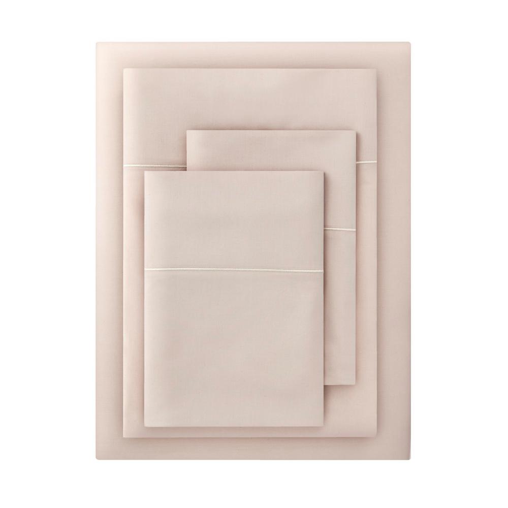 Home Decorators Collection 600 Thread Count Supima Cotton 4 Piece 600 Thread Count Supima Cotton 4 Piece Full Sheet Set In Ballet Beige