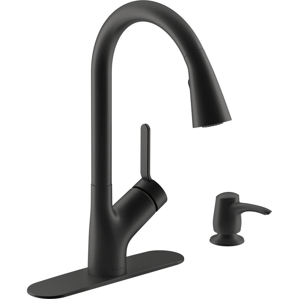 Black Kitchen Faucets Kitchen The Home Depot