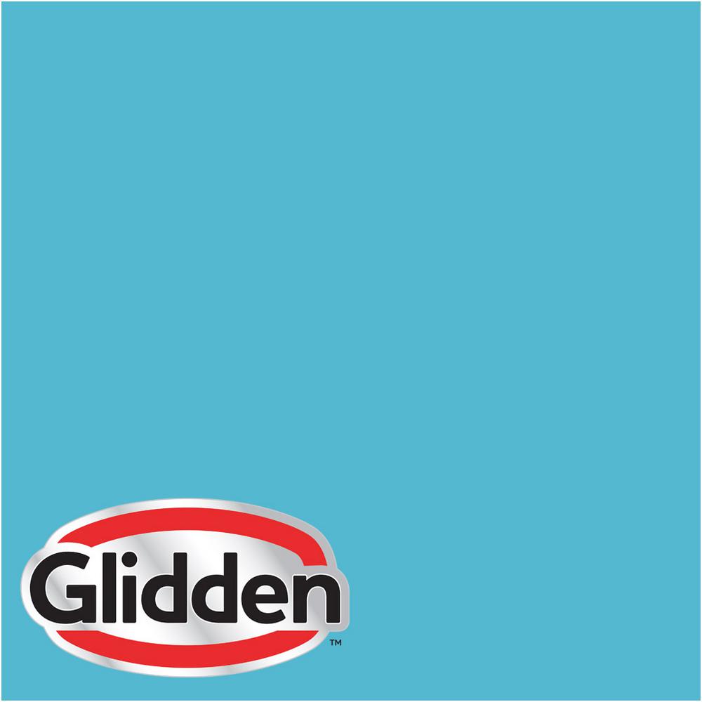 Glidden Premium 1 Gal Hdgb41 Bright Blue Eggshell Interior Paint With Primer Hdgb41p 01en The Home Depot