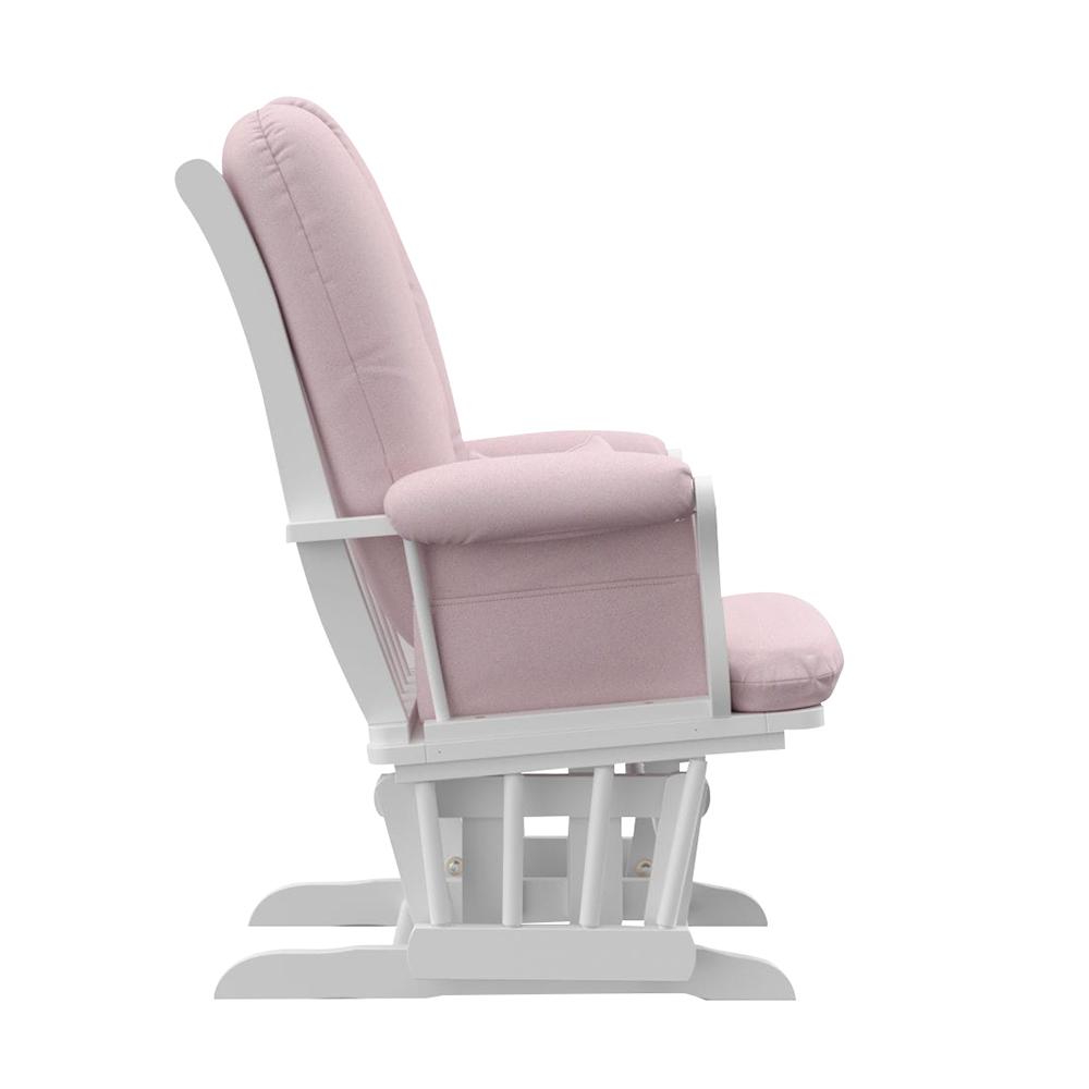 storkcraft glider pink and white