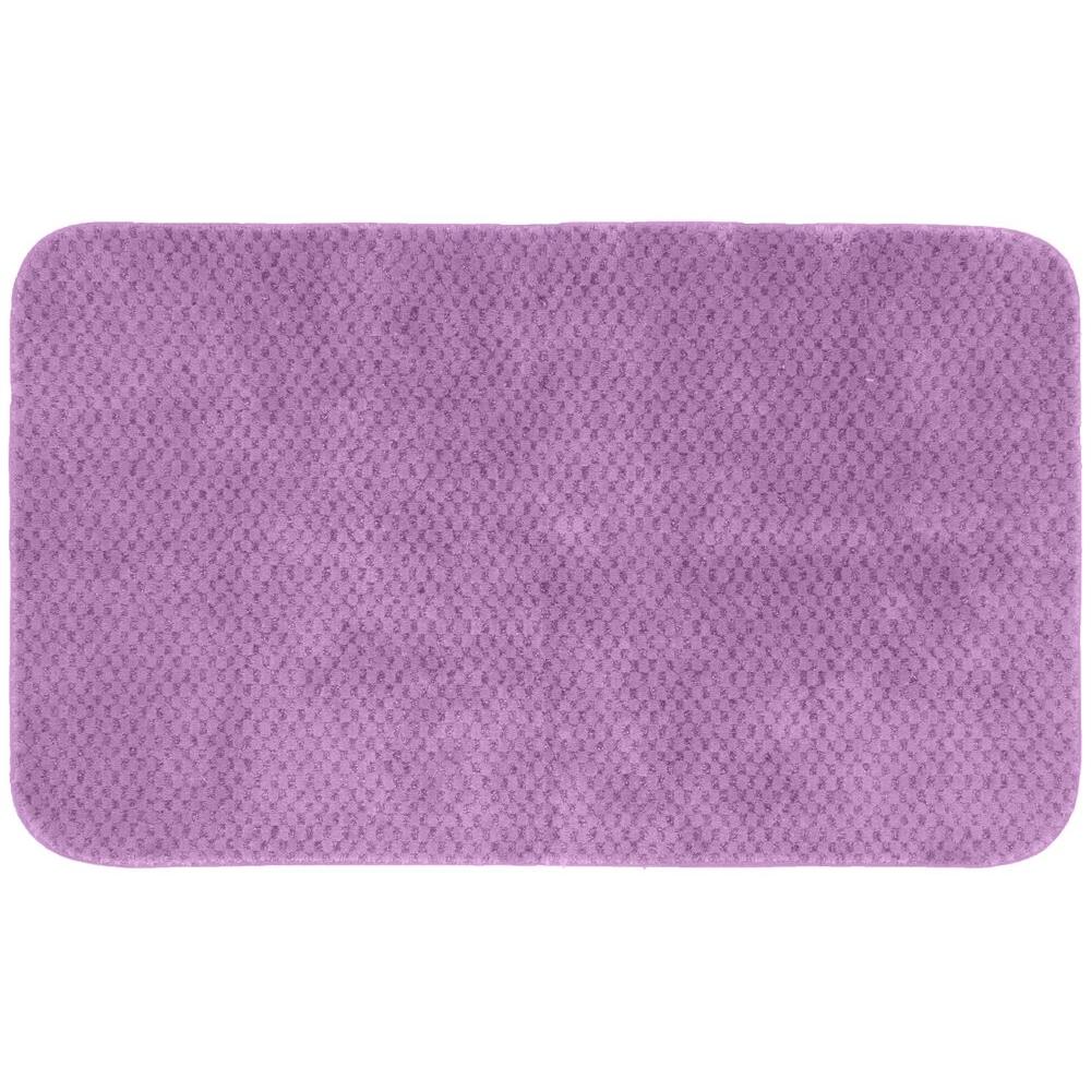 Garland Rug Purple 30 in. x 50 in. Washable Bathroom Accent