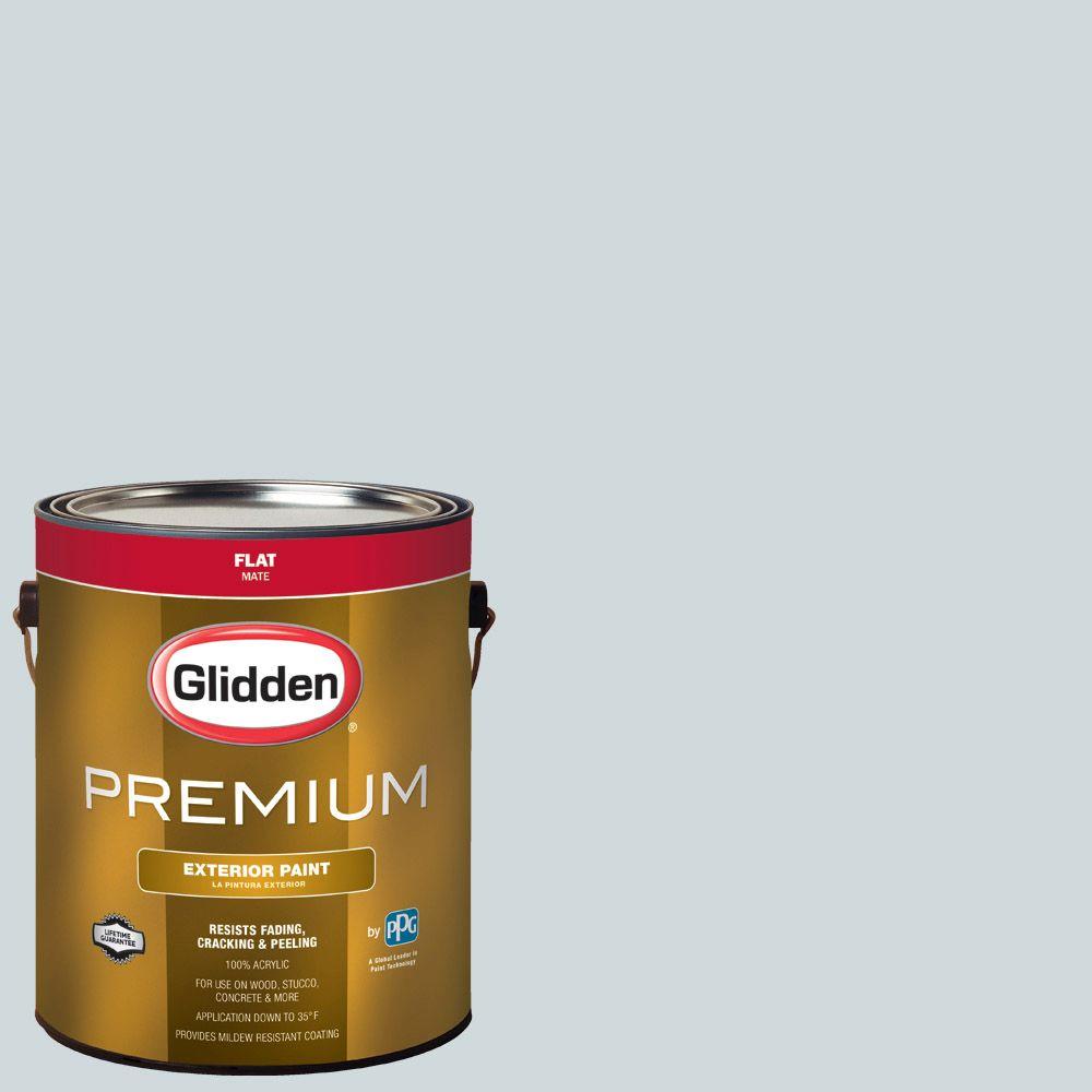 Glidden Premium 1-gal. #HDGCN42D Palest Morning Blue Flat Latex ...