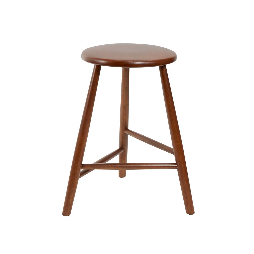 Silverwood Furniture Reimagined Norris 24 In Brown Backless Mid Silverwood Furniture Reimagined Norris 24 In Brown Backless Mid Century Bar Stool