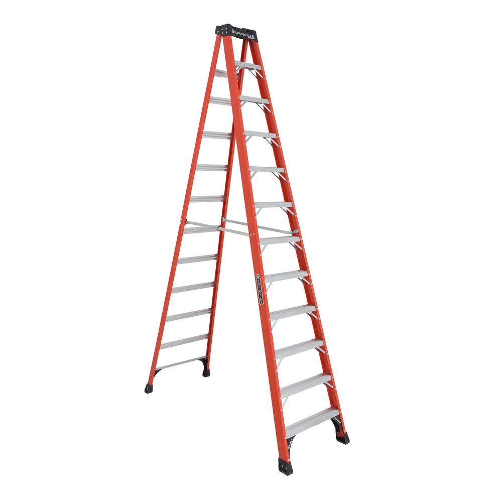 Louisville Ladder 12 ft. Fiberglass Step Ladder with 375 lbs. Load Capacity Type... by Louisville Ladder