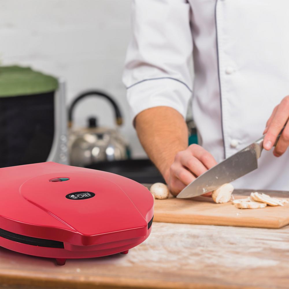 Commercial CHEF Red Pizza Maker CHQP12R The Home Depot