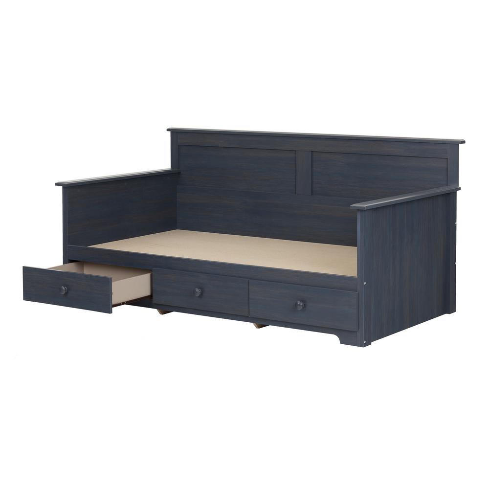 South Shore Summer Breeze Blueberry Twin Daybed 10694 The Home Depot