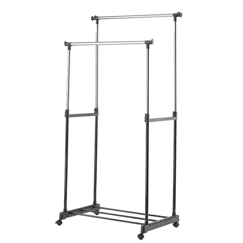 Order Home Collection 55 in. x 61.5 in. Double Rod Garment Rack-3328057 ...