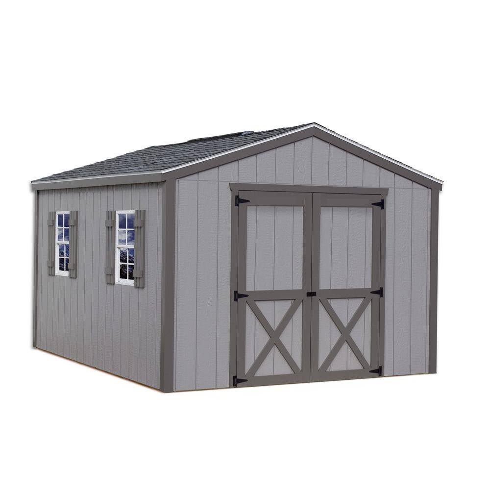 Best Barns Elm 10 Ft X 12 Wood Storage Shed Kit 1012 The Home Depot - Best Diy Storage Shed Kits