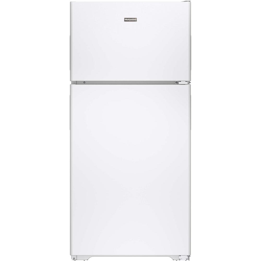 GE Hotpoint 14.6 cu. ft. Top Freezer Refrigerator in WhiteHPE15BTHWW