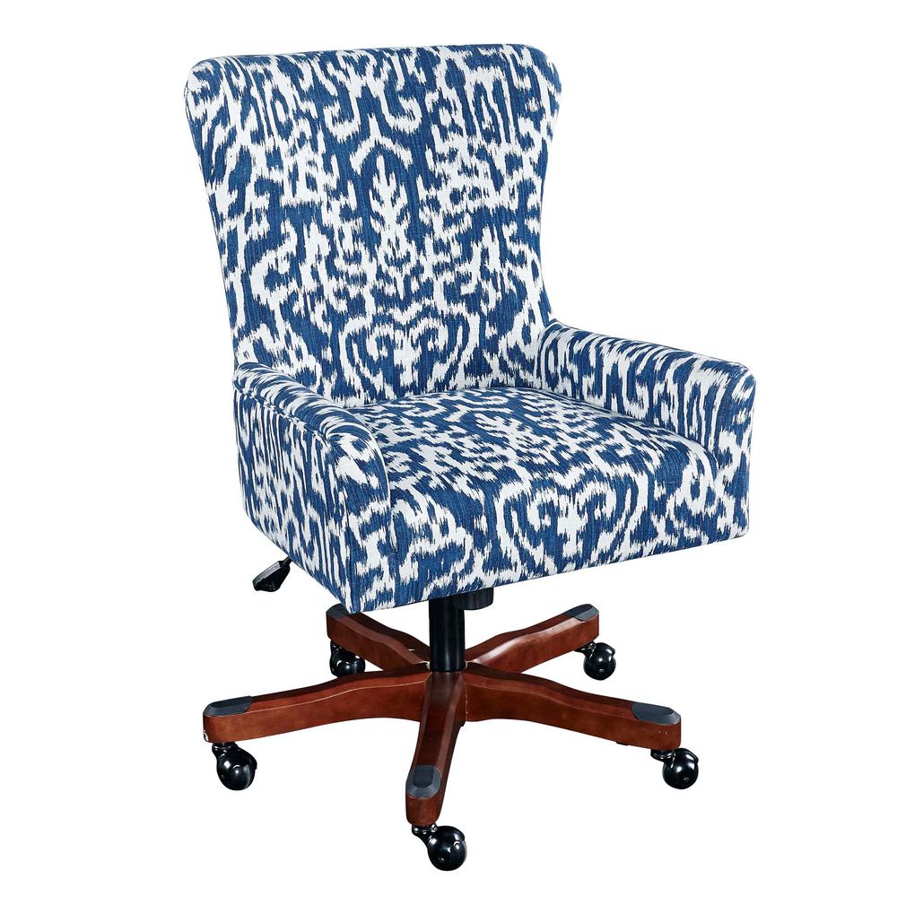 Upholstery Fabric Office Chairs Home Furniture The Marni Dark Walnut Office Chair