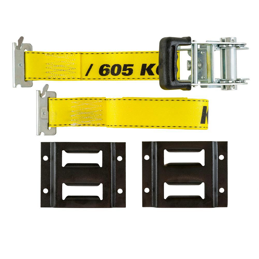 Husky 2 in. x 15 ft. E-Track Ratchet Kit, Yellow