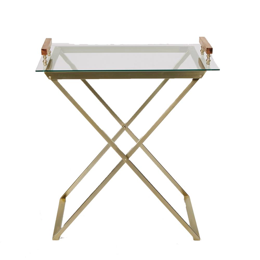 glass tray table