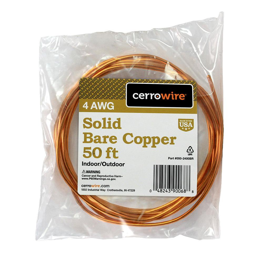 Southwire 50 ft. 6Gauge Stranded SD Bare Copper Grounding Wire