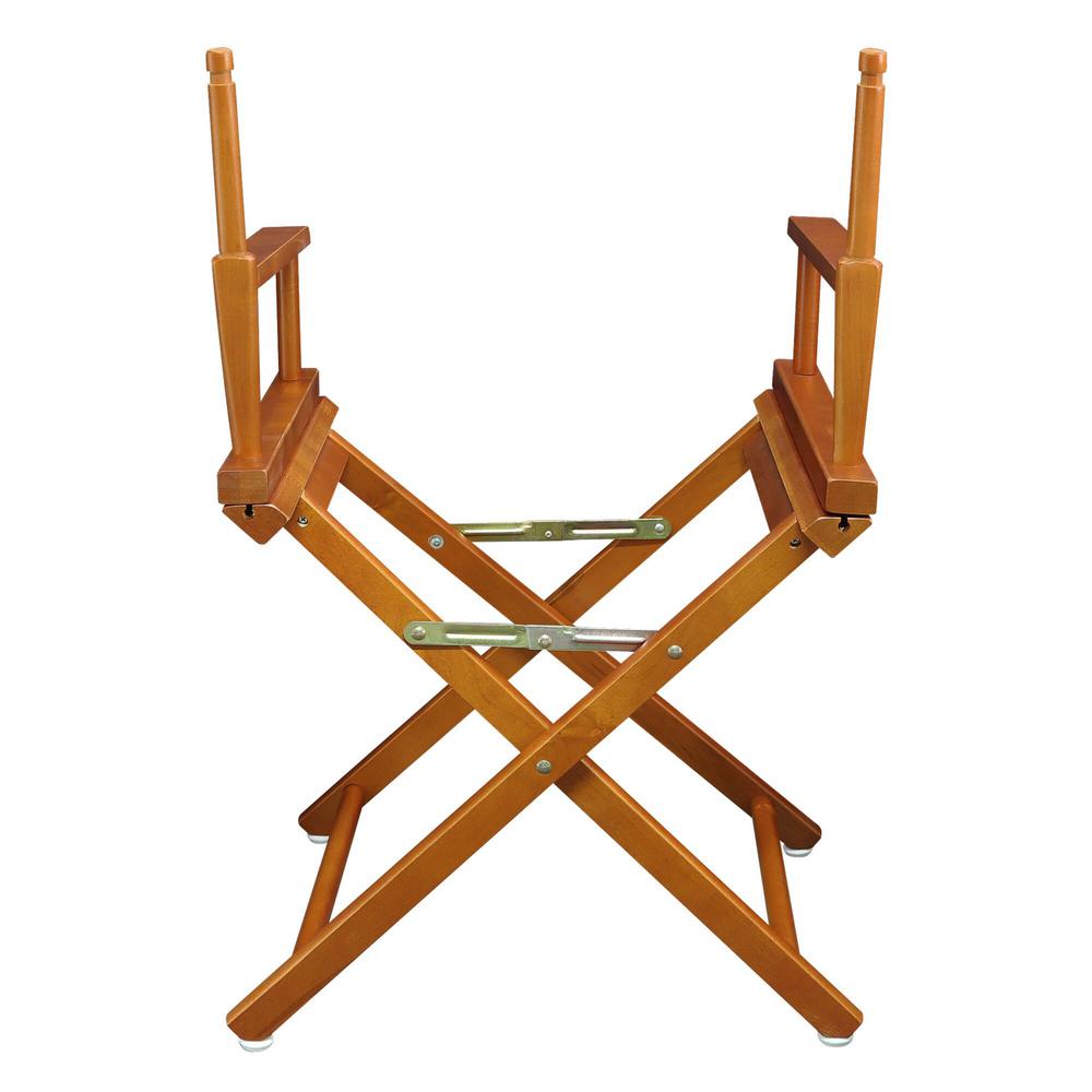 Casual Home 18 in. Director's Chair Honey Oak Solid Wood Frame20055