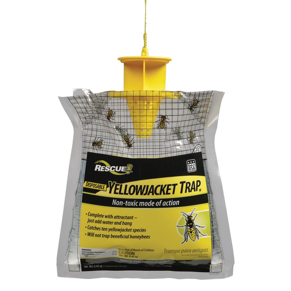 5 pack Wasp Fly Flies Bee Insect Trap Catcher Baited Bag Killer Bee Safe
