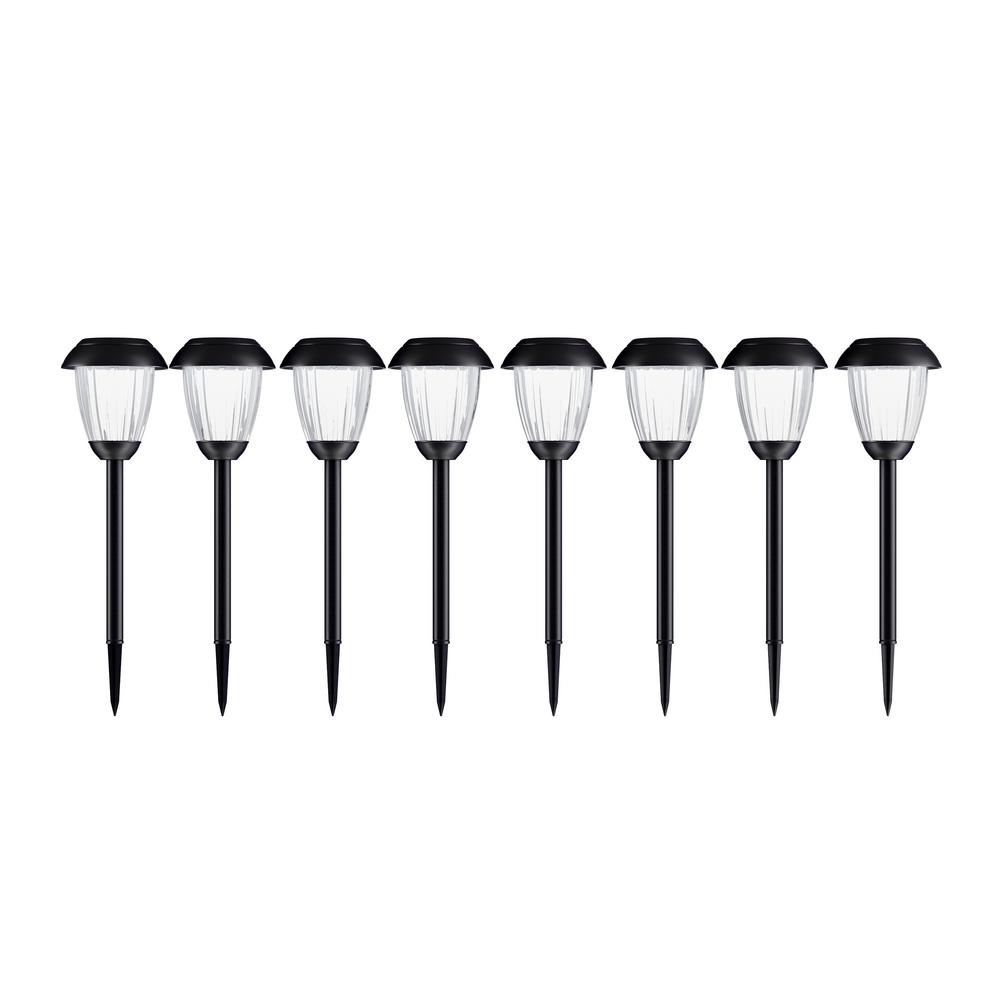 Stainless Steel Solar Powered LED Diamond Lights 4 Pack White//Multi-Colour