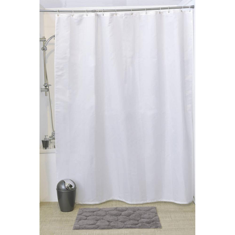 Design S Fabric Polyester Shower Curtain With 12 Matching Rings