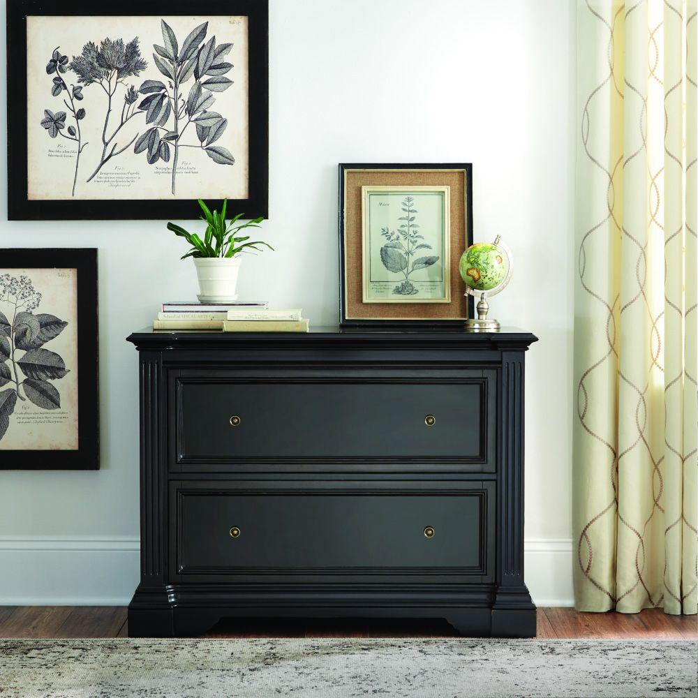 Home Decorators Collection Bufford Rubbed Black File Cabinet-9484800210 ...