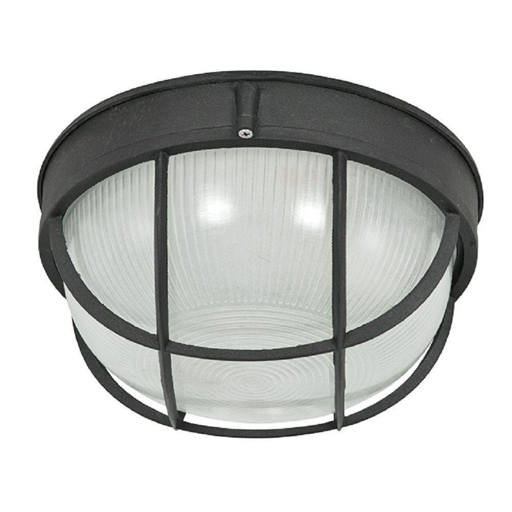 Luminance 1Light Black Bulk Head LightF798731 The Home Depot