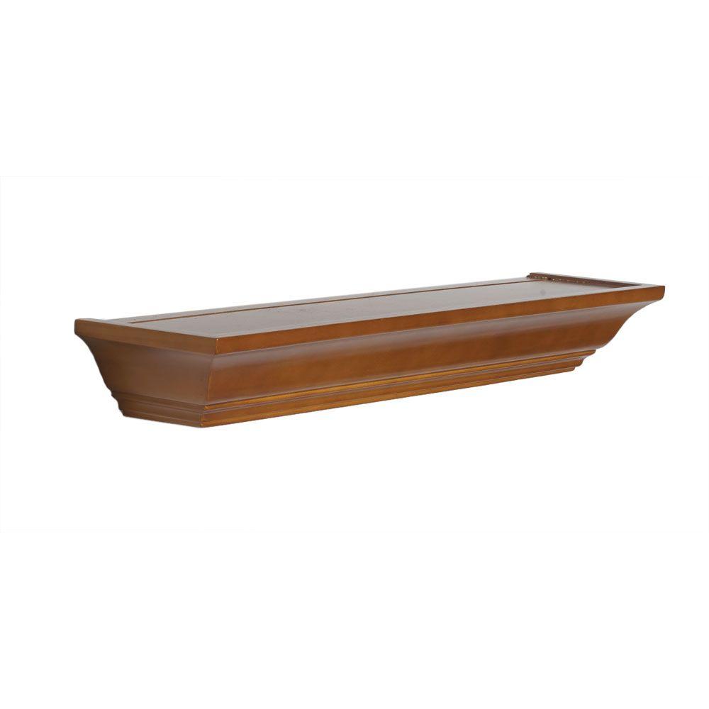 Knape Vogt 5 In X 24 Floating Honey Mantel Decorative Shelf Knape Vogt 5 In X 24 Floating Honey Mantel Decorative Shelf Kit