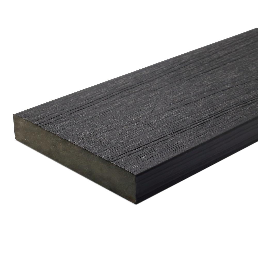 Veranda 1 in. x 5-1/4 in. x 12 ft. Brown Square Edge Capped ...