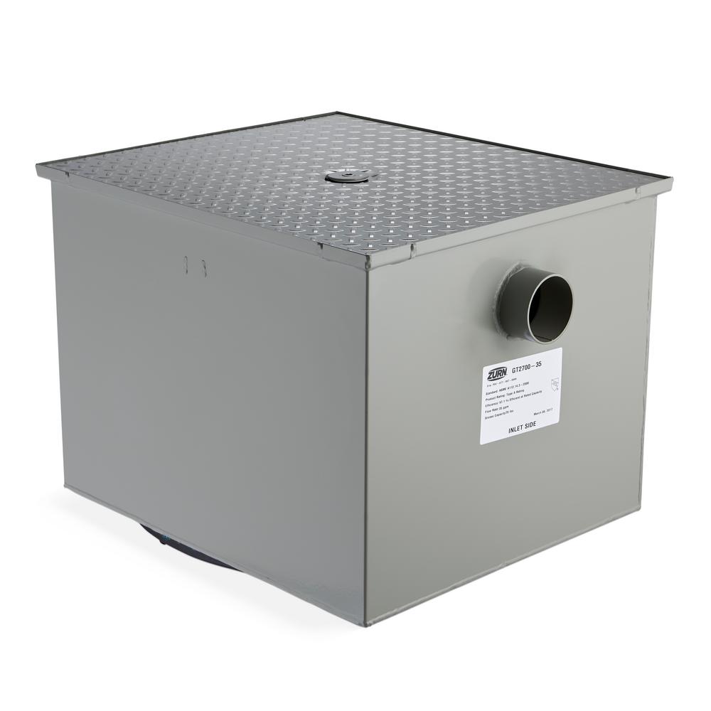 Zurn 40 In X 16 In Low Profile Grease Trap With 3 In NH Connection 
