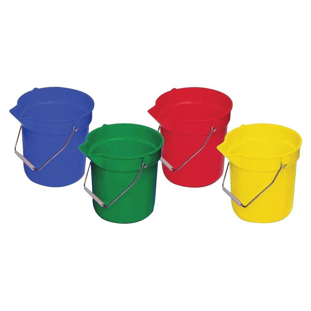 Genuine Joe 2.5 Gal. Utility Buckets (4-Pack) by Genuine Joe