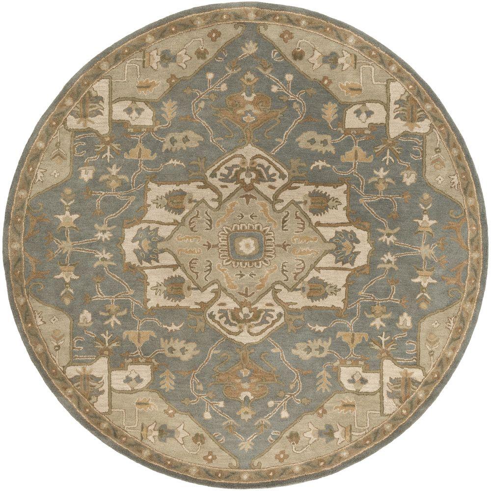 Artistic Weavers Demetrios Light Gray 6 ft. x 6 ft. Indoor Round Area