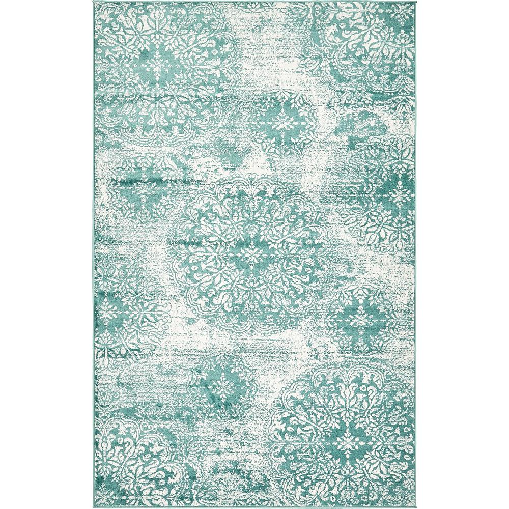 Unique Loom Sofia Grand Turquoise 5' 0 x 8' 0 Area Rug3138688 The
