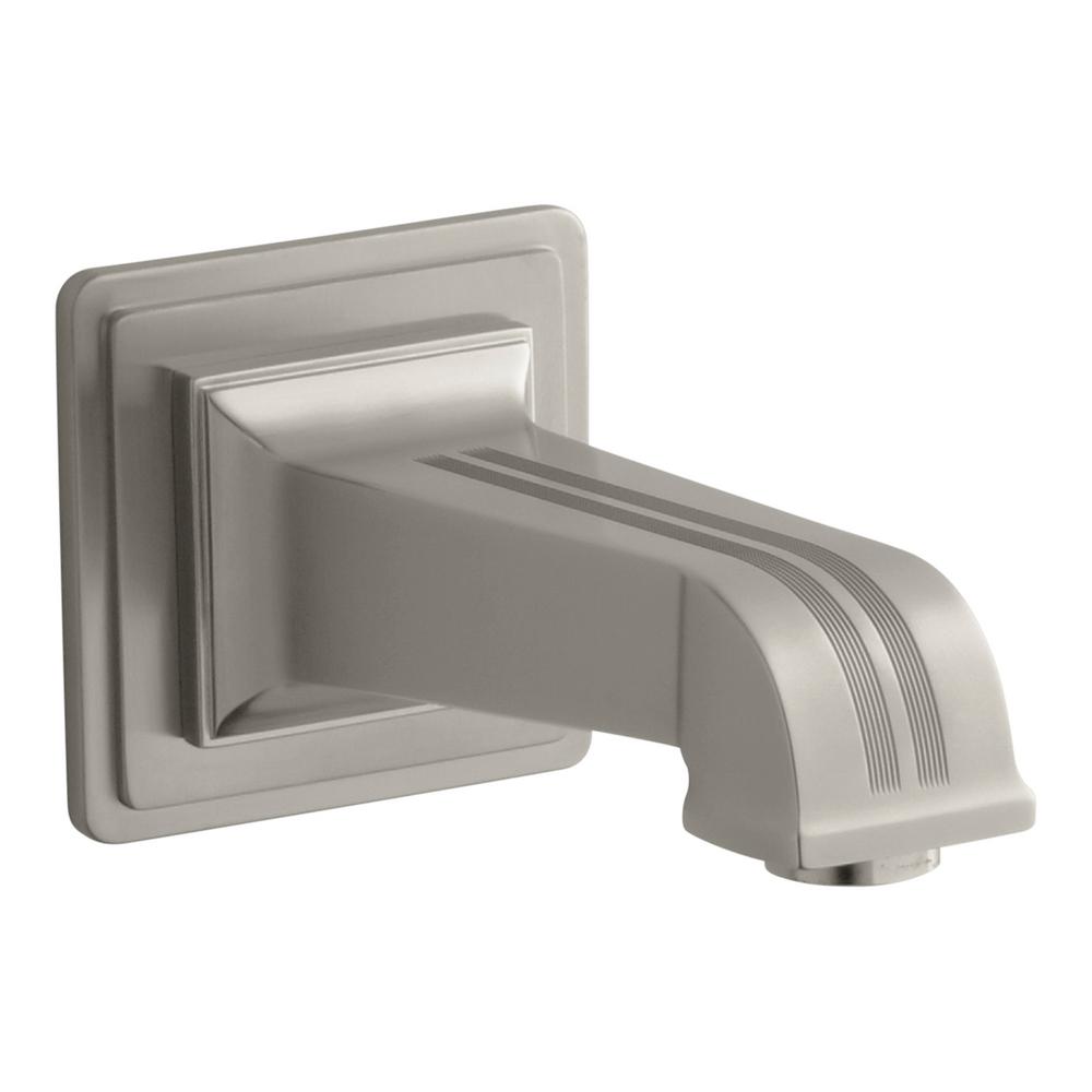 KOHLER Pinstripe Pure 67/8 in. WallMount NonDiverter Bath Spout in