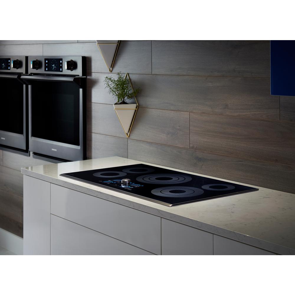 Samsung 36 In Radiant Electric Cooktop In Fingerprint Resistant