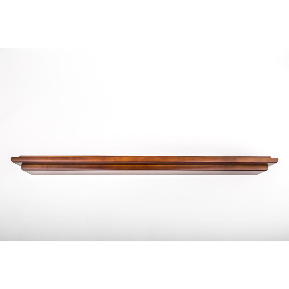 72 in. W x 4.5 in. D x 3.5 in. H Black MDF Large Picture Ledge Floating Wall Shelf9084684 The