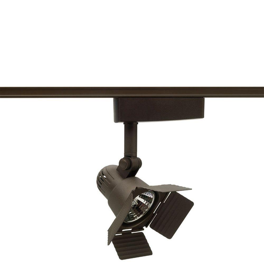 Juno TracLites LowVoltage Bronze Light with Barn DoorsR705 BZ The Home Depot