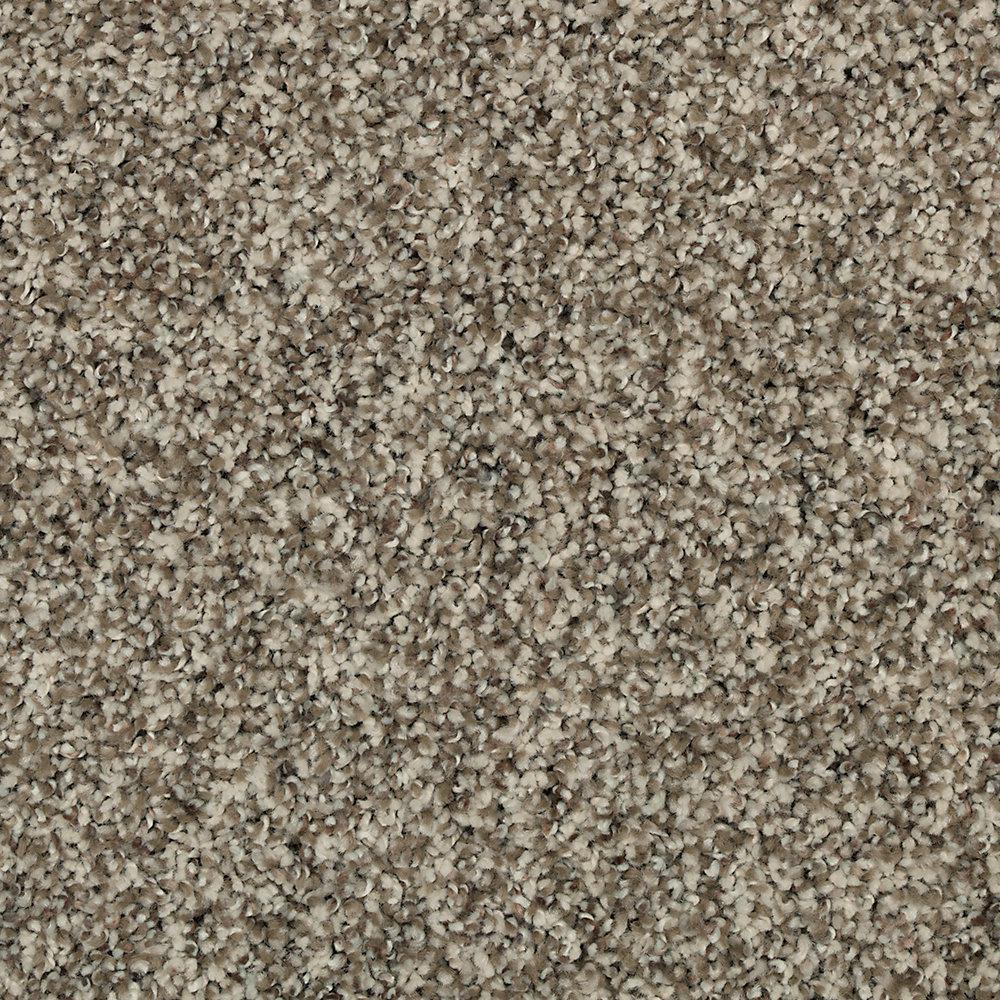 Mohawk Carpet Sample Barx II Color Paper Moon Textured 8 in. x 8 in