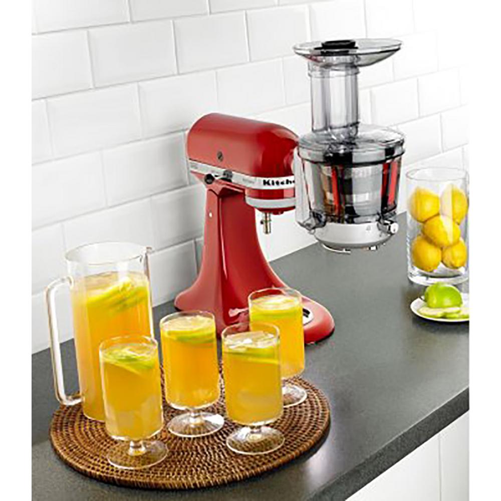 Kitchenaid Stand Mixer Juicer And Sauce Attachment Ksm1ja The Home Kitchenaid Stand Mixer Juicer And Sauce Attachment Ksm1ja The Home Depot