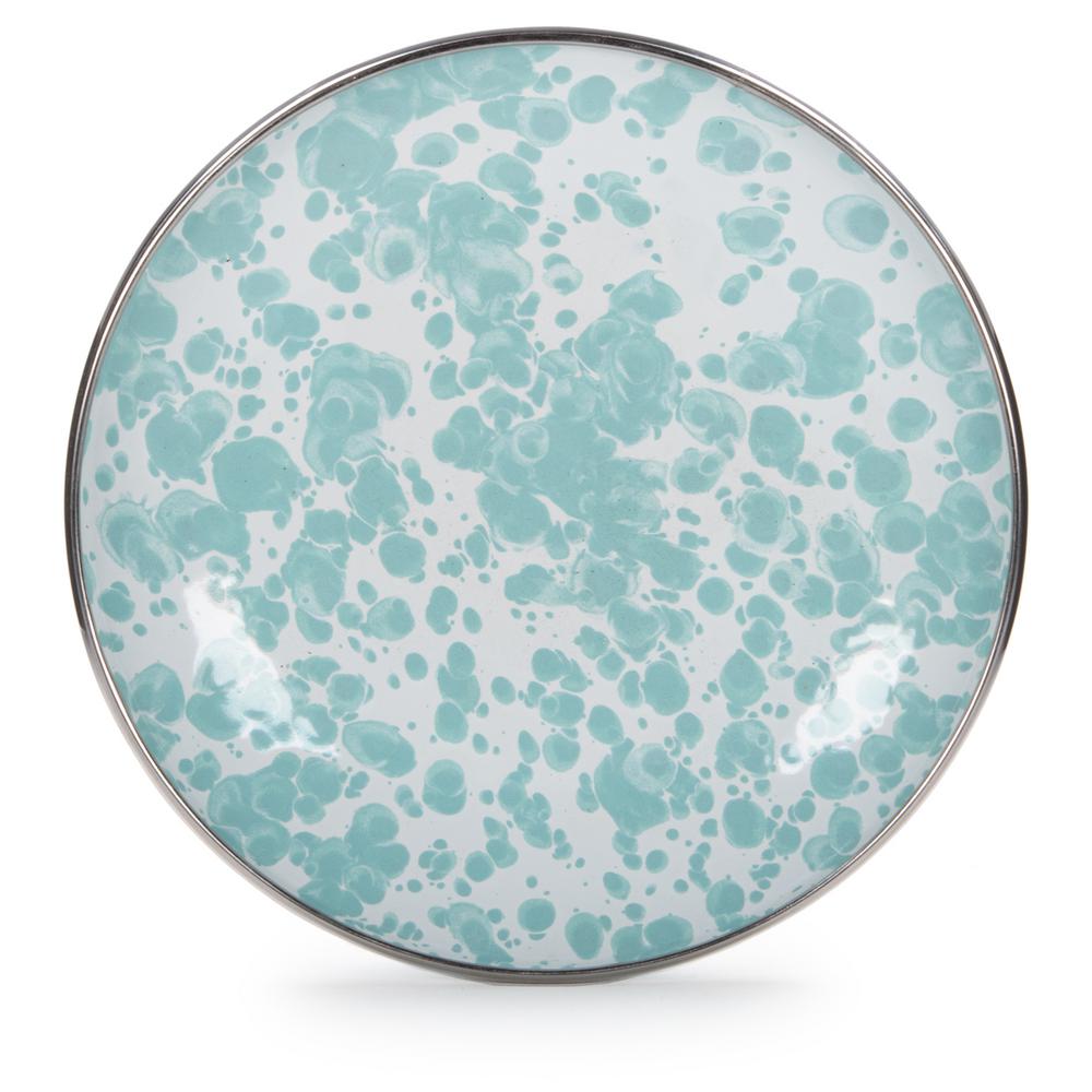 Golden Rabbit Sea Glass 5 75 In Enamelware Round Bread And Butter Plate Set Of 4 Gl62s4 The Home Depot