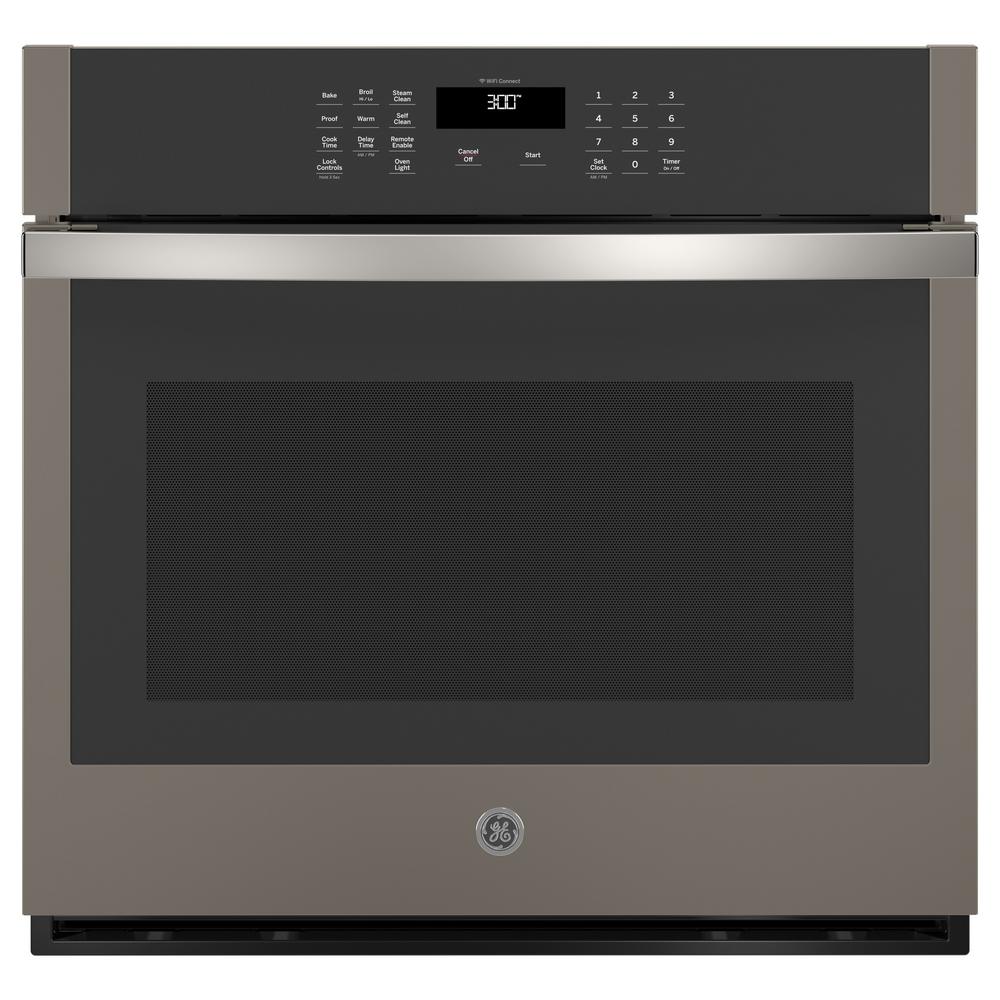 Ge 30 In Smart Single Electric Wall Oven Self Cleaning Slate Ge 30 In Smart Single Electric Wall Oven Self Cleaning Slate Fingerprint