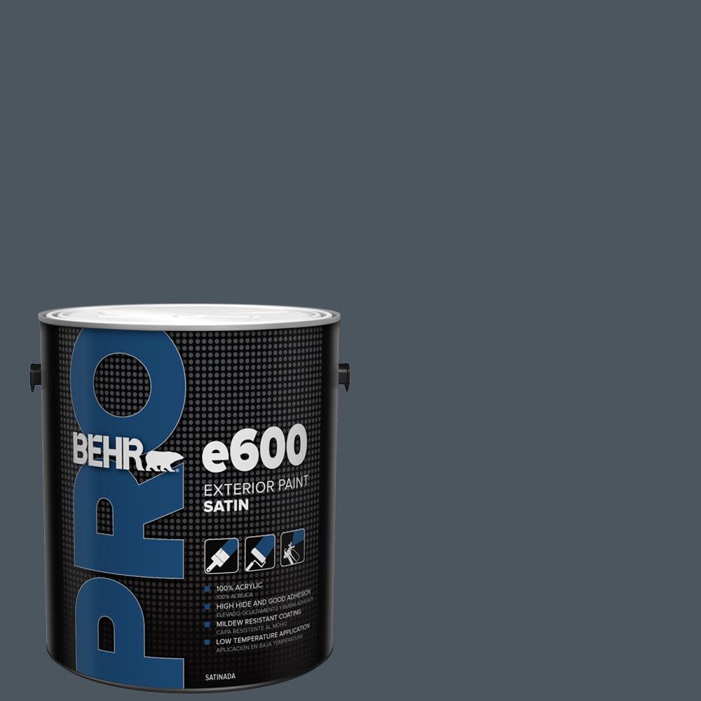 BEHR PRO 1 gal. N4807 Midnight Blue Satin Enamel