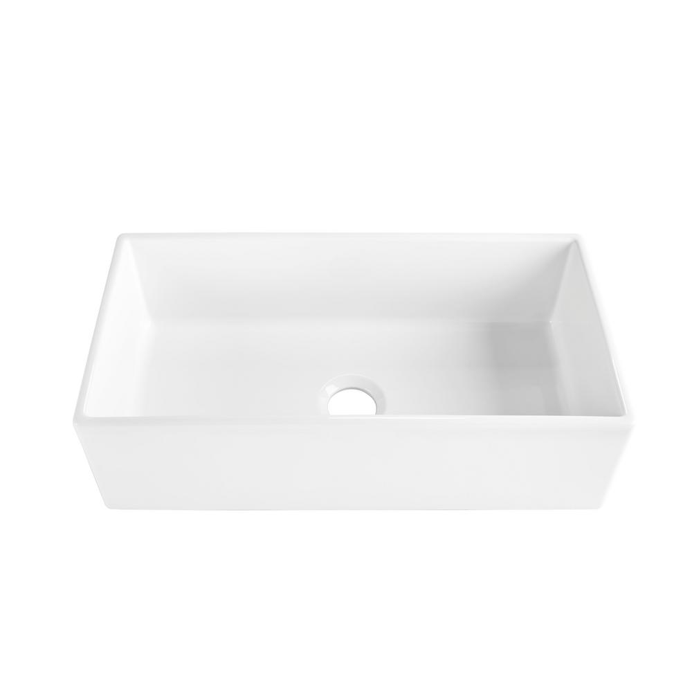 Sinkology Josephine Quick Fit Drop In Farmhouse Fireclay 33 85 3 Hole Single Bowl Kitchen Sink Crisp White Sk450 34fc The Home Depot - Drop In Farm Sink Home Depot Sinkology Josephine Quick Fit Drop In Farmhouse Fireclay 33 85 3 Hole Single Bowl Kitchen Sink Crisp White Sk450 34fc The Home Depot - Drop In Farm Sink Home Depot