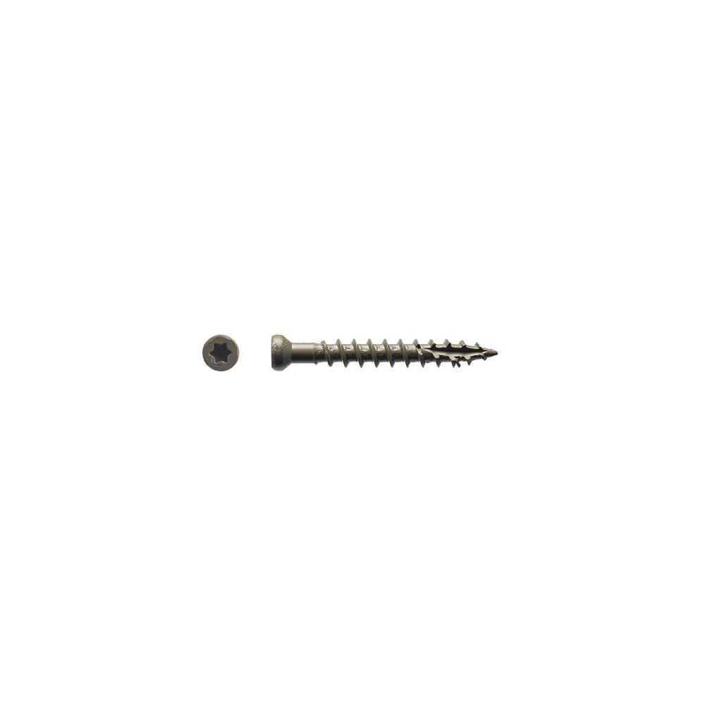 BIG TIMBER 7 x 11/4 in. Bronze Star Drive Trim Head Wood Screw (7000