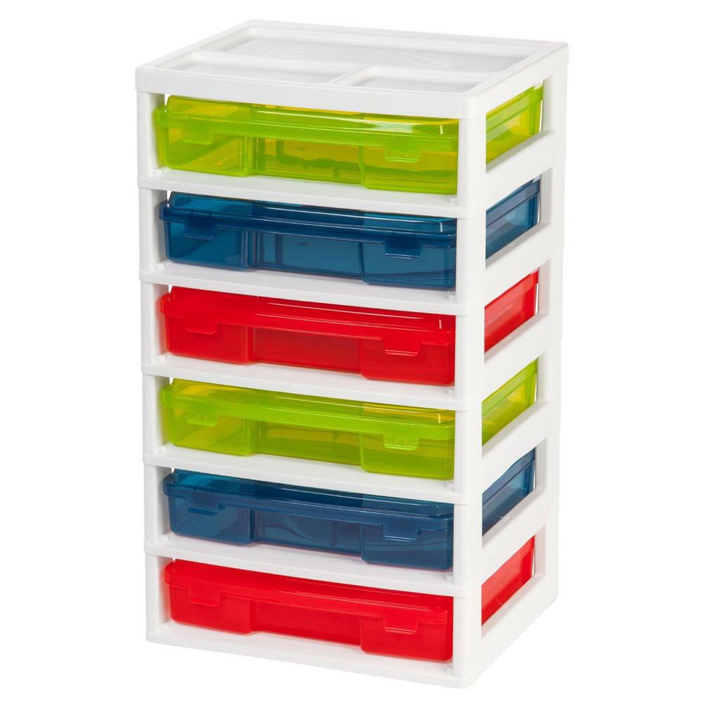 Iris 67 Qt 6 Case Activity Storage Bin In Assorted Colors 150300