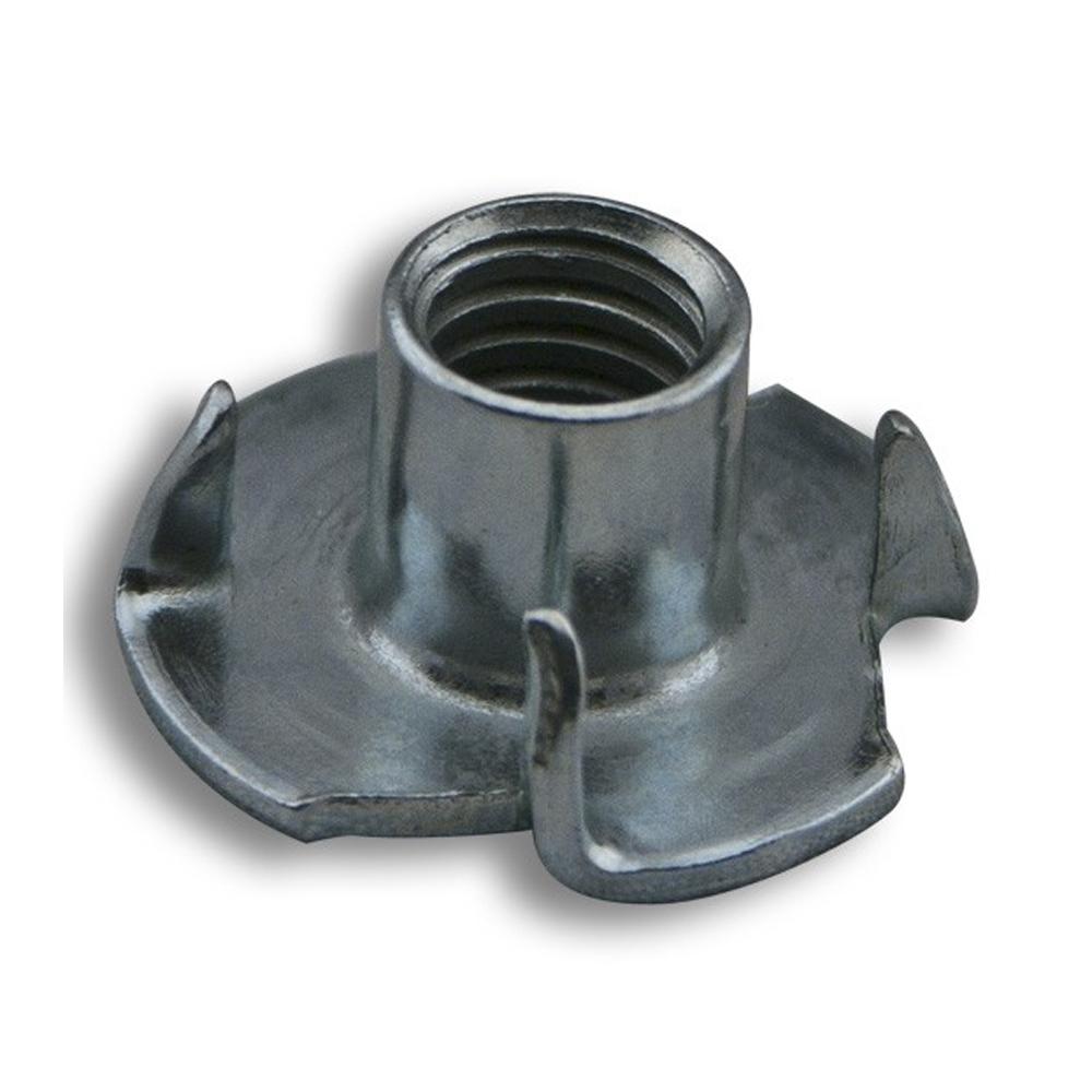 Zinc Plated 2000 pcs Steel T-Nuts #4-40 X 1//8 3 Prongs