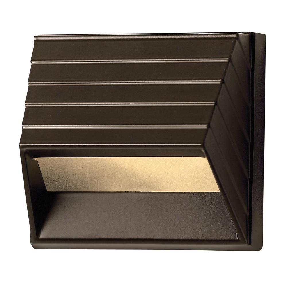 Stair Lights Deck Lighting The Home Depot Bronze Led Outdoor Flushmount Deck Sconce