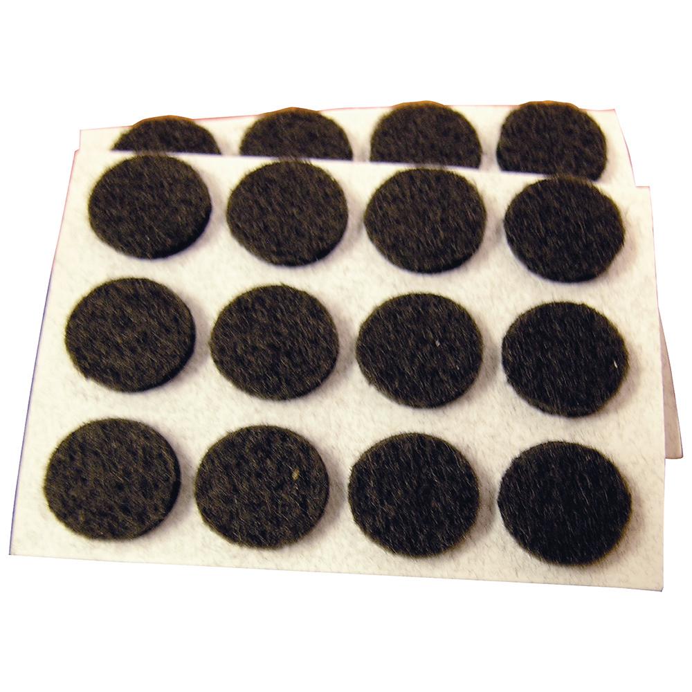 Everbilt 1 2 In Med Duty Brown Felt Pad 24 Pack 49958 The Home Depot