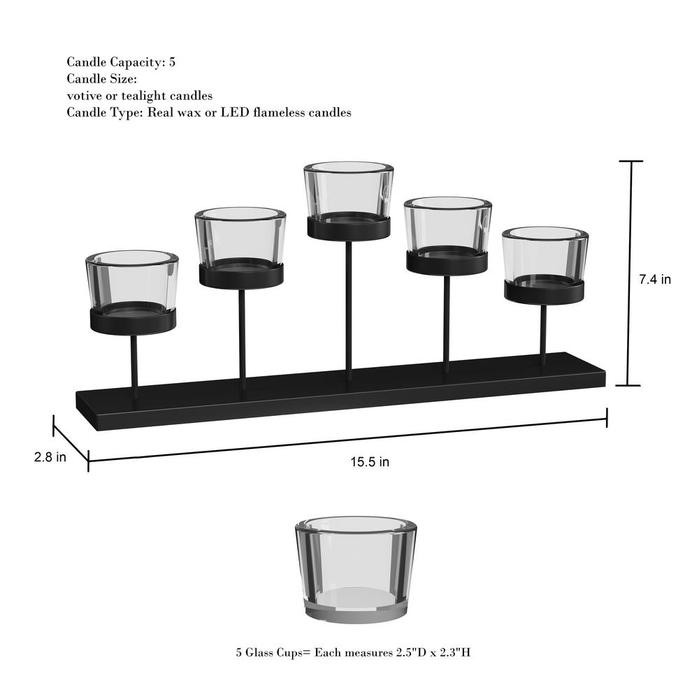 tiered glass candle holders